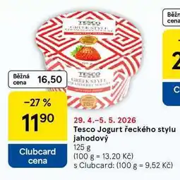 Tesco Tesco Jogurt řeckého stylu jahodový nabídka