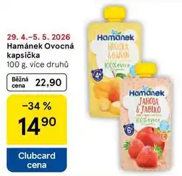 Tesco Hamánek Ovocná kapsička nabídka