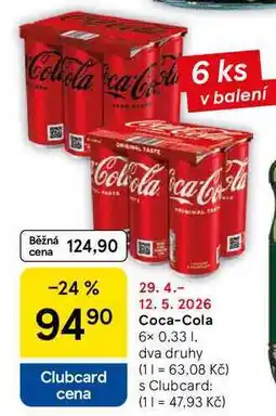 Tesco Coca-Cola, 6× nabídka