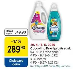 Tesco Coccolino Prací prostředek, 54-68 PD, více druhů nabídka