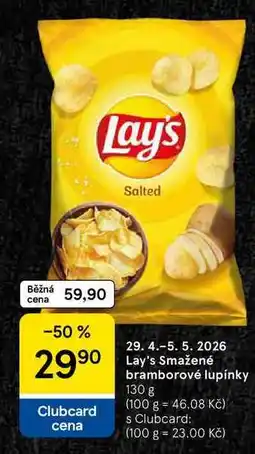 Tesco Lay's Smažené bramborové lupínky nabídka