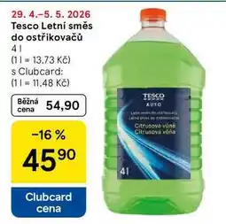 Tesco Tesco Letní směs do ostřikovačů0 nabídka