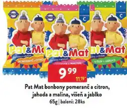 Qanto Pat Mat bonbony pomeranč a citron, jahoda a malina, višeň a jablko nabídka