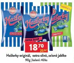 Qanto Hašlerky originál, extra silné, zelené jablko nabídka