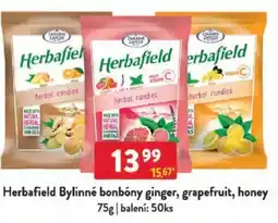 Qanto Herbafield Bylinné bonbóny ginger, grapefruit, honey nabídka