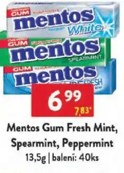 Qanto Mentos Gum Fresh Mint, Spearmint, Peppermint nabídka
