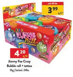 Qanto Jimmy Fox Crazy Bubble roll + tattoo nabídka