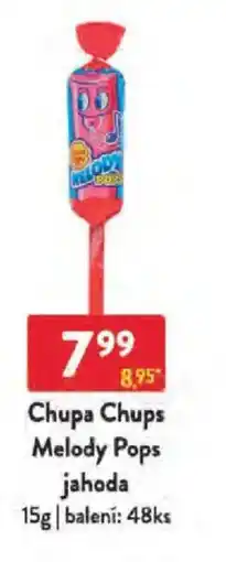 Qanto Chupa Chups Melody Pops jahoda nabídka