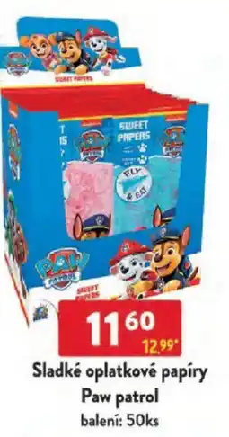 Qanto Sladké oplatkové papíry Paw patrol nabídka