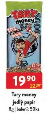 Qanto Tary money jedlý papír nabídka