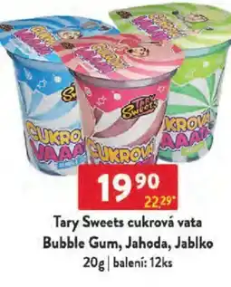 Qanto Tary Sweets cukrová vata Bubble Gum, Jahoda, Jablko nabídka