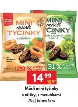 Qanto Müsli mini tyčinky s oříšky, s meruňkami nabídka