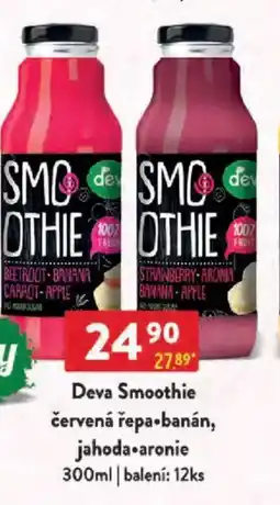 Qanto Deva Smoothie červená řepa-banán, jahoda-aronie nabídka