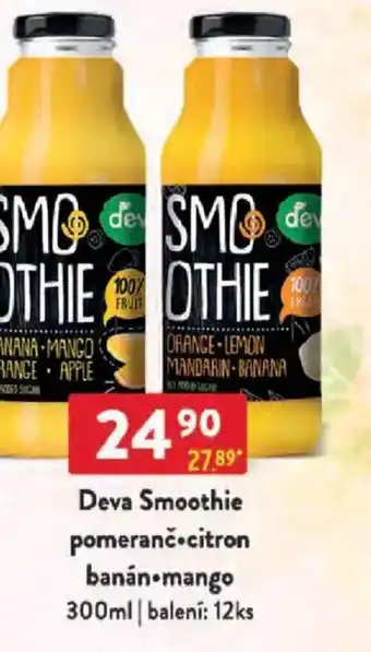 Qanto Deva Smoothie pomeranč citron banán mango nabídka