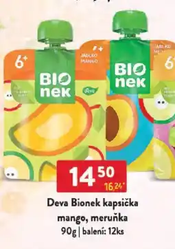 Qanto Deva Bionek kapsička mango, meruňka nabídka