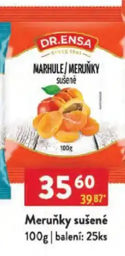 Qanto DR.ENSA Meruňky sušené nabídka