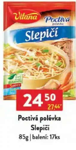 Qanto Vitana Poctivá polévka Slepiči nabídka