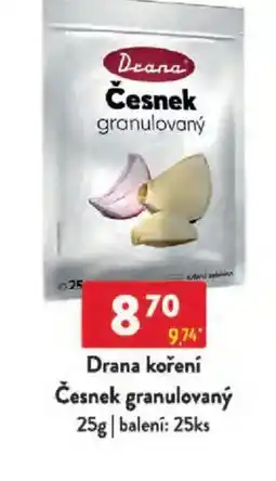 Qanto Drana koření Česnek granulovaný nabídka