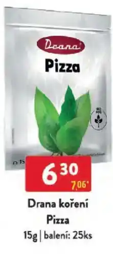Qanto Drana koření Pizza nabídka