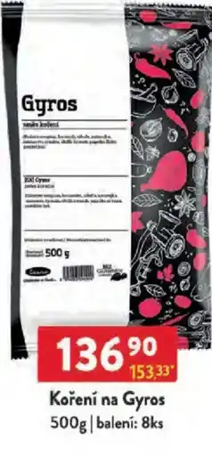 Qanto Koření na Gyros nabídka