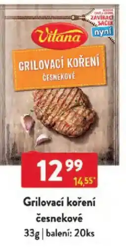 Qanto Vitana Grilovací koření česnekové nabídka