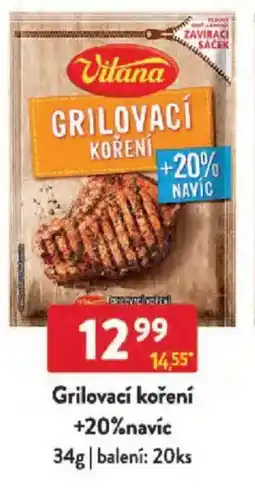 Qanto Vitana Grilovací koření +20%navíc nabídka