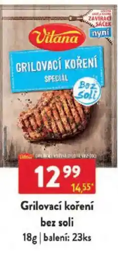 Qanto Vitana Grilovací koření bez soli nabídka
