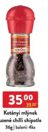 Qanto Kotányi mlýnek uzené chilli chipotle nabídka
