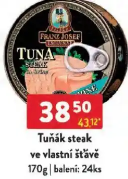 Qanto Tuňák steak ve vlastní šťávě nabídka