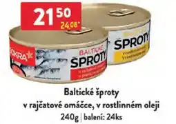 Qanto Baltické šproty v rajčatové omáčce, v rostlinném oleji nabídka
