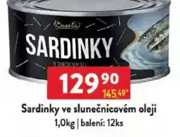 Qanto Sardinky ve slunečnicovém oleji nabídka