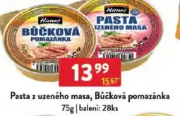 Qanto Hame Pasta z uzeného masa, Bůčková pomazánka nabídka