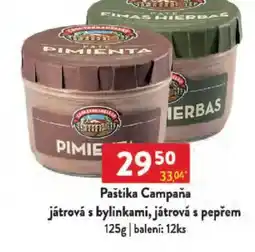 Qanto Paštika Campaña játrová s bylinkami, játrová s pepřem nabídka