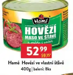 Qanto Hamé Hovězí ve vlastní štǎvě nabídka