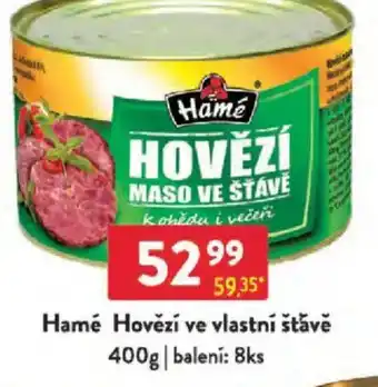 Qanto Hamé Hovězí ve vlastní štǎvě nabídka