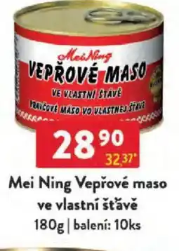 Qanto Mei Ning Vepřové maso ve vlastní šťávě nabídka