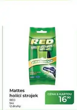 Tamda Foods Mattes holící strojek RED 5 ks nabídka