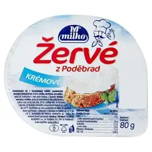 Milko Žervé z Poděbrad 80g, vybrané druhy