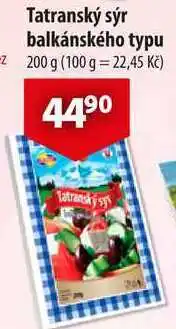 CBA Tatranský sýr balkánského typu nabídka