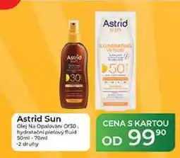 Tamda Foods Astrid Sun Olej Na Opalování OF30 hydratačni pietový fluid 50ml-70m nabídka