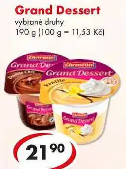 CBA Grand Dessert nabídka