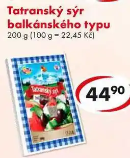 CBA Tatranský sýr balkánského typu nabídka