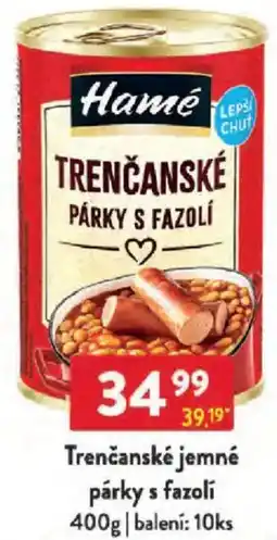 Qanto Hamé Trenčanské jemné párky s fazolí nabídka