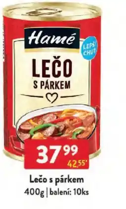 Qanto Hamé Lečo s párkem nabídka