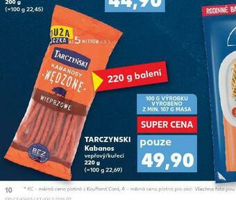Kaufland Kabanos nabídka