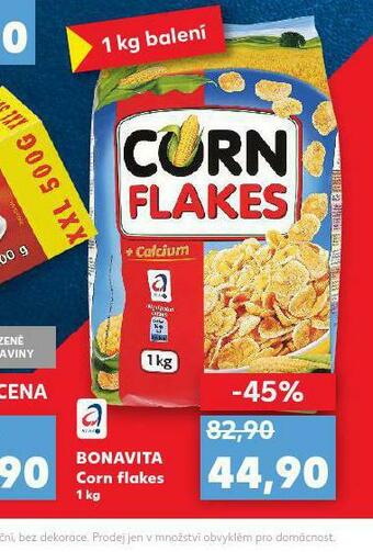 Kaufland Bonavita corn flakes nabídka