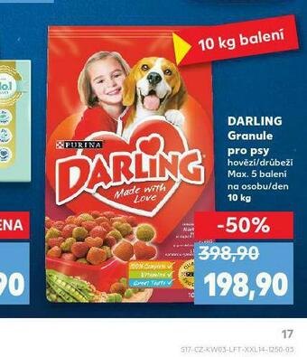 Kaufland Darling granule pro psy nabídka