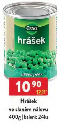 Qanto Essa Hrášek ve slaném nálevu nabídka