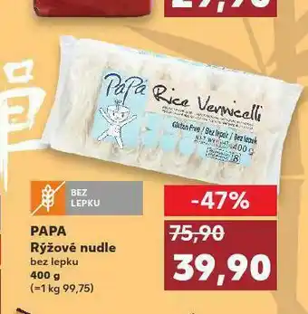 Kaufland Papa rýžové nudle nabídka