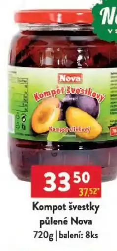 Qanto Kompot švestky půlené Nova nabídka